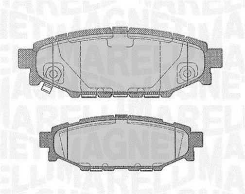 MAGNETI MARELLI stabdžių trinkelių rinkinys, diskinis stabdys 363916060700